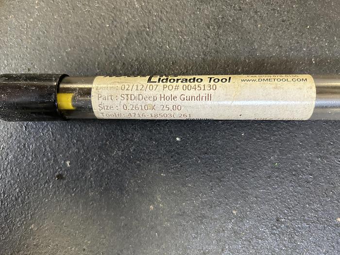 Used Large Lot of Various New Gun Drills Eldorado Tool Drill Masters, 120+ Gun Drills