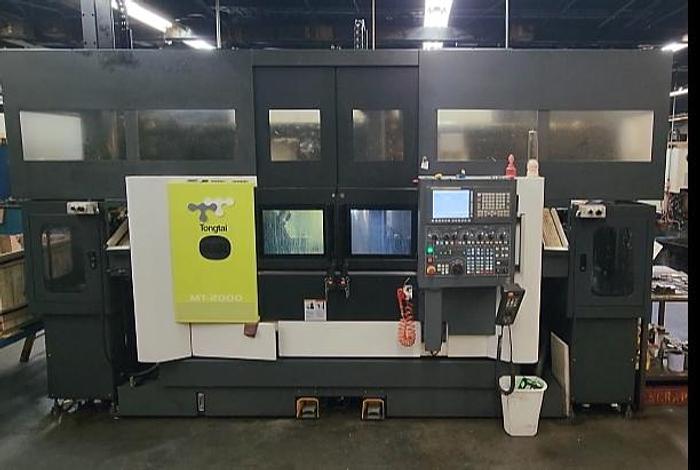 Used 2017 Tong Tai MT 2000 Twin Spindle/Twin Turret Horizontal Turning Center