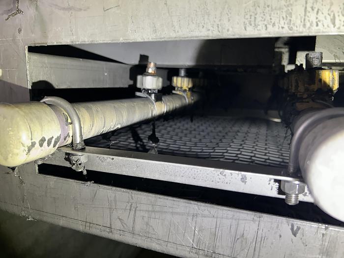 Used 3 STAGE X 36" X 18" WALSH MODEL #AOE286 STEEL MESH-BELT PASS-THROUGH STAINLESS WASHER