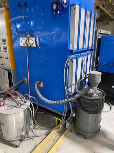 Used 2014 PCS Pultrucoater Powder Coating Solutions, Inc. Substrate Powder Coating Line