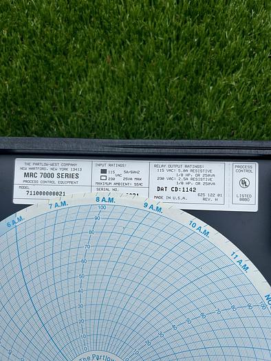 Used Partlow MRC 7000 Series  Chart Recorder, Model: 71000000021
