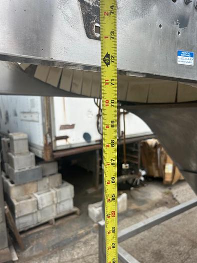 Used INCLINE CLEATED BELT CONVEYOR, STAINLESS STEEL, 24’’ WIDE X 120’’ LONG