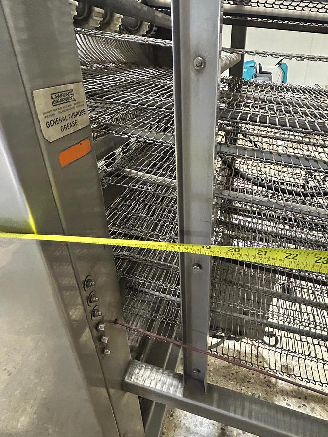 Used 7-Tier Lawrence Equipment Cooling Conveyor, Model: 0CC2420-05