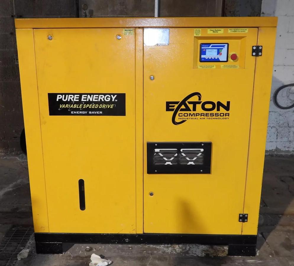 Used 50HP Eaton Rotary Screw Air Compressor Model: PRV050B000V460