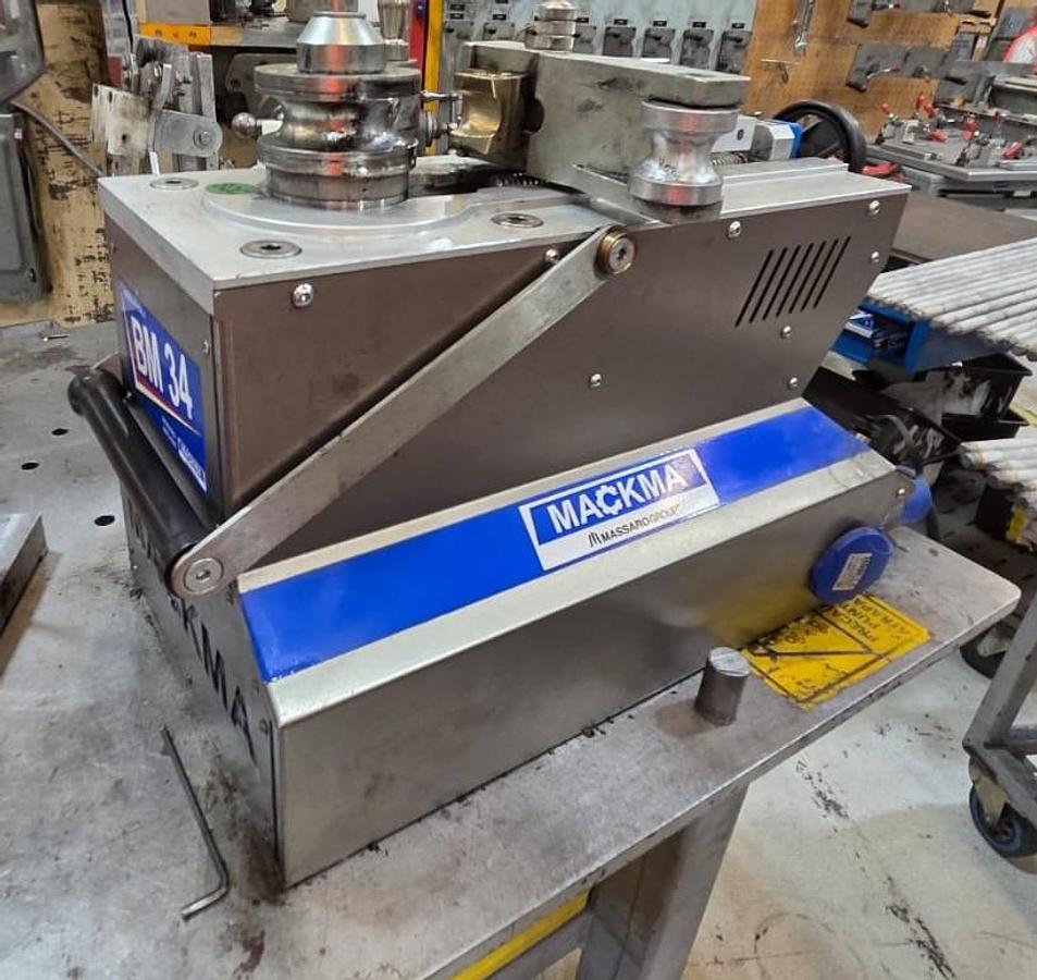 Used Mackma Portable Pipe Bender, Model BM 34