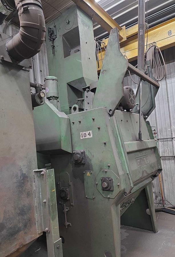 Used 6 CU FT GOFF MODEL #6BB RUBBER BELT TUMBLE TYPE BLAST MACHINE