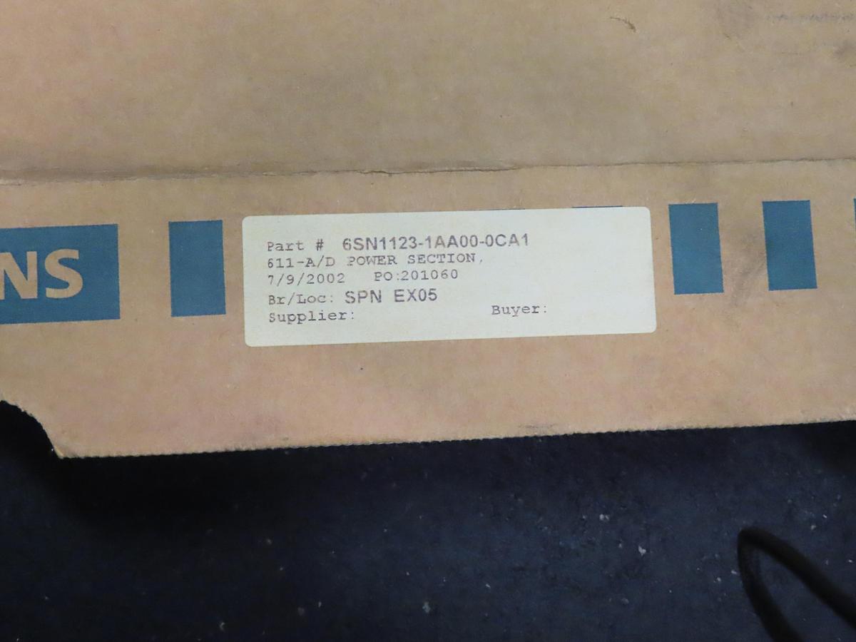 Used SIEMENS SIMODRIVE 611, 6SN1123-1AA00-0CA0