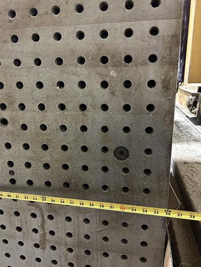 Used 36" W x 74.5" H x 38" PAIR OF (2) STEEL BORING MILL ANGLE PLATES