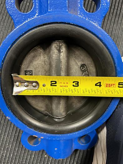 Used Bi-Torq PN115SR, 4" Butterfly Valve W/ Pneumatic Actuator & VRC Bray VE900G-T1