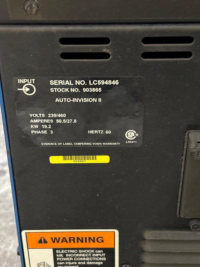 Used MILLER WELDER, Model: Auto-Invision II