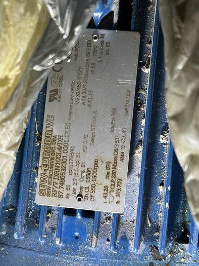 Used Sew-Eurodrive RF77 DRN100L4/DH, 87.7486532301.0001.17.50 Helical Gear Motor