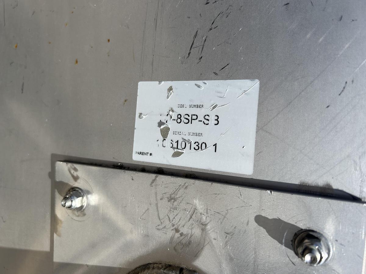 Used 1850 Gallon Stainless Steel Square Storage Tank