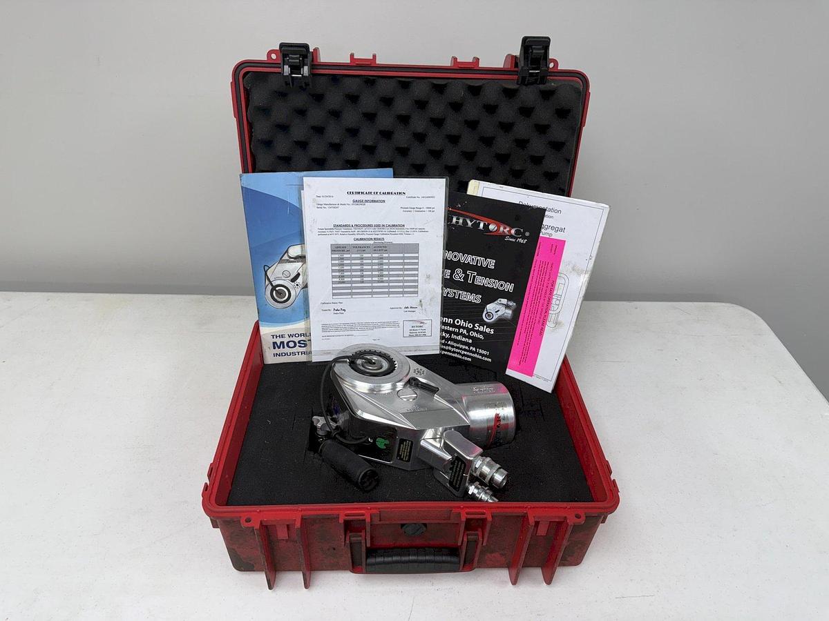 Used 1.5" HYTORC MODEL #AVANTI AV-10 HYDRAULIC TORQUE WRENCH