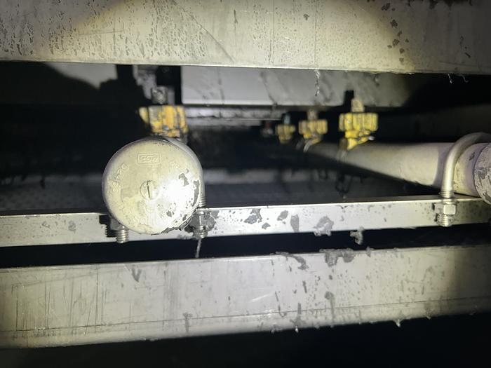 Used 3 STAGE X 36" X 18" WALSH MODEL #AOE286 STEEL MESH-BELT PASS-THROUGH STAINLESS WASHER