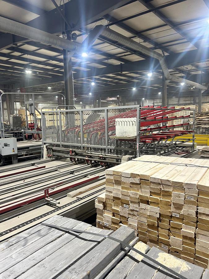 Used 2016 Stutzman Manufacturing, Woodpecker Pallet Nailing Machine, Model: 64"x108"