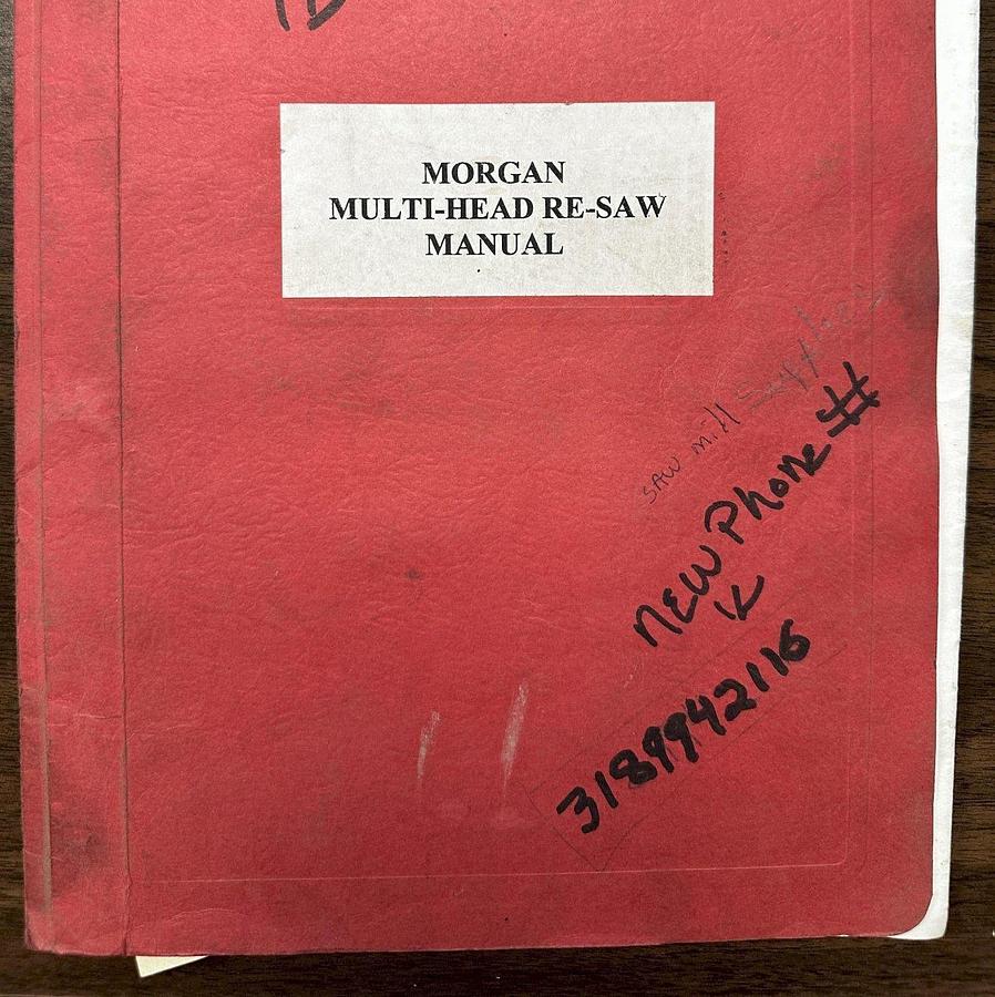 Used Morgan Multi-Head Re-Saw Pallet Making Saw