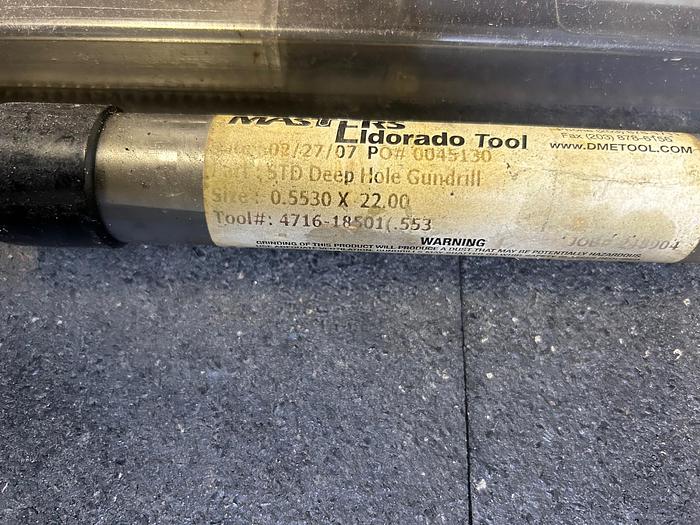 Used Large Lot of Various New Gun Drills Eldorado Tool Drill Masters, 120+ Gun Drills