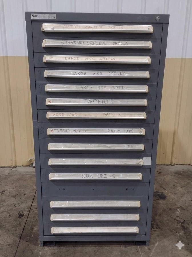 Used 15-Drawer Stanley Vidmar Cabinet