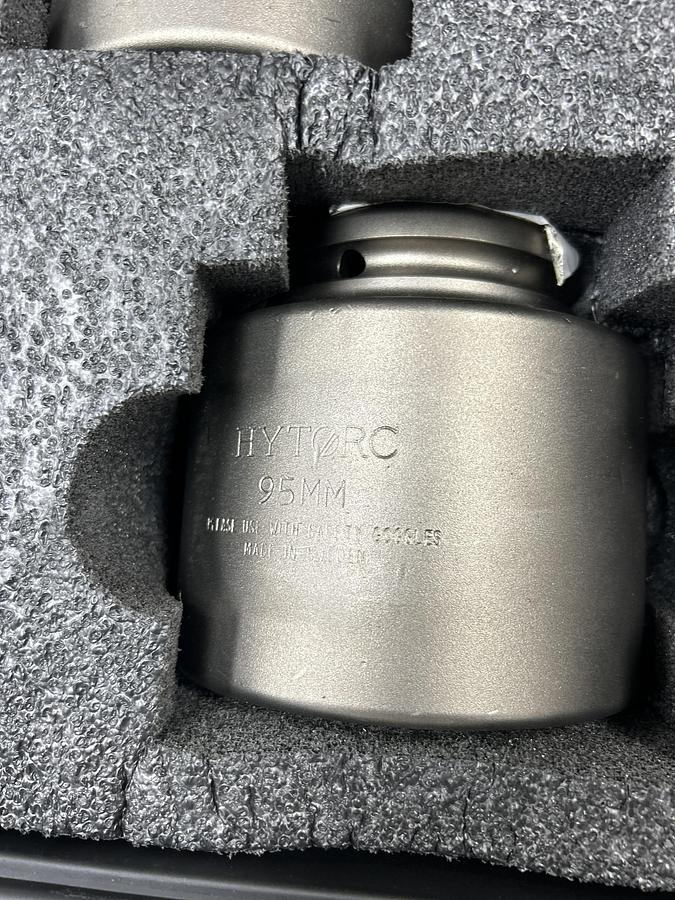 Used Hytorc 1-1/2" Drive Metric Socket Set - Size 60mm to 105mm