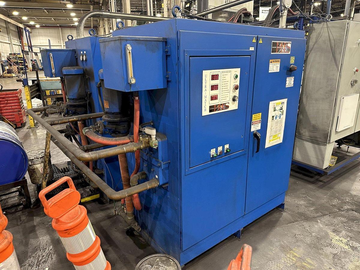 Used 800 TON MACRODYNE PRESS & BILLET HEATING INDUCTION SERVICES FORGING SYSTEM