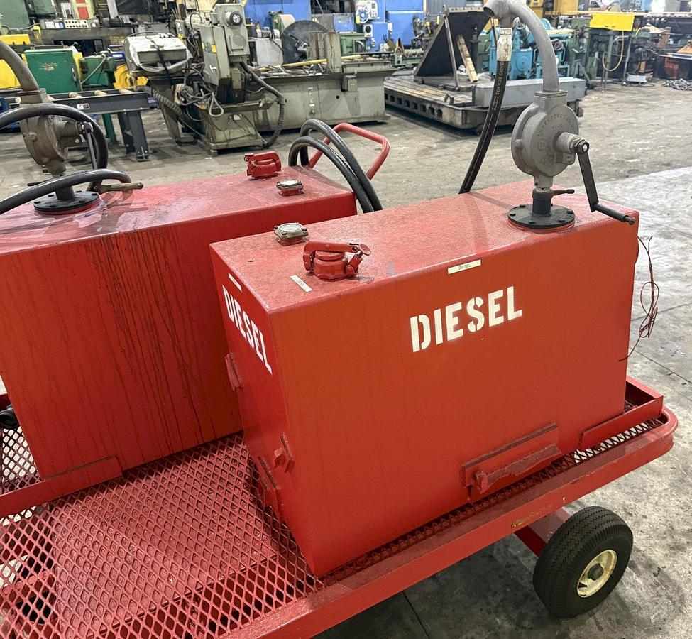 Used 2 TANK DIESEL GAS ROLLING TRANSFER TOW CART