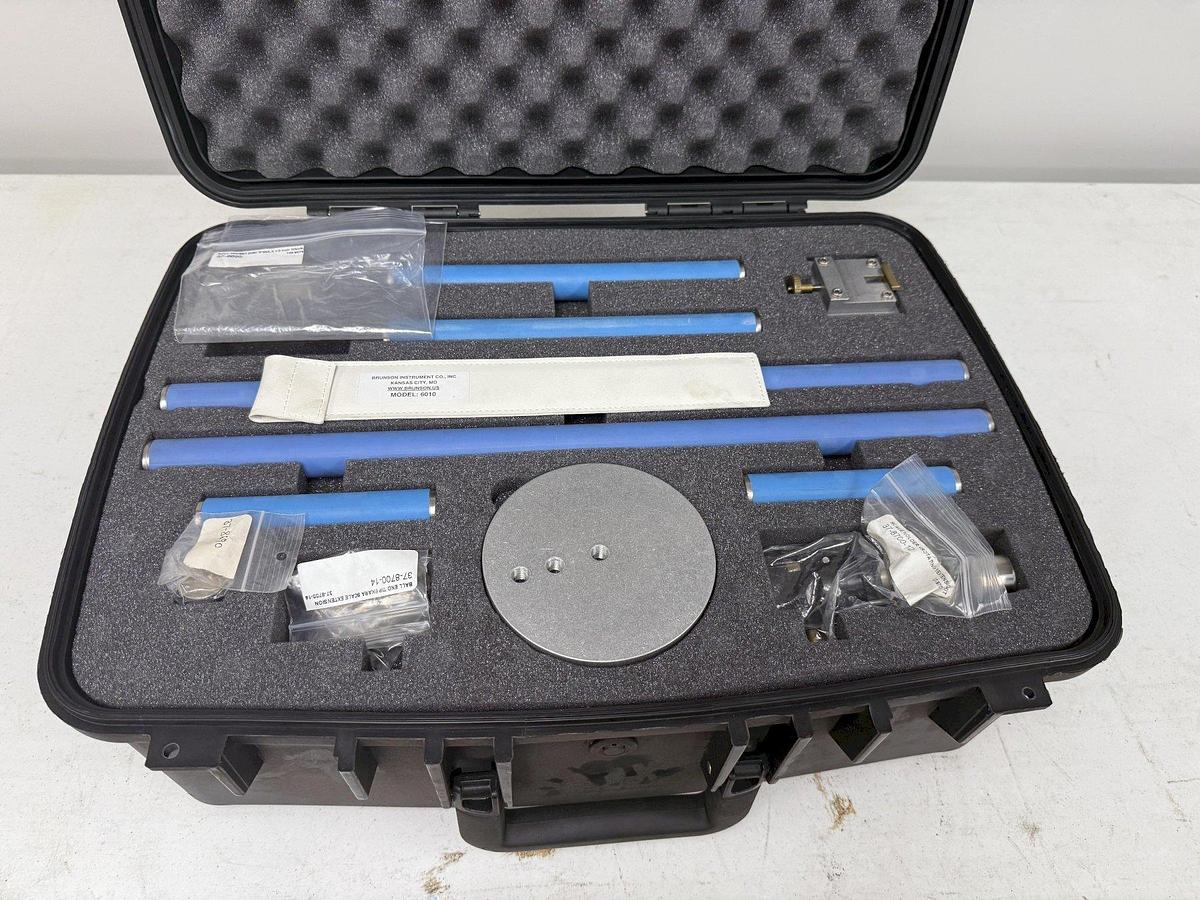 Used BRUNSON MODEL #6010 OPTICAL SCALE COMPONENTS, INCLUDING RULER & LEVEL