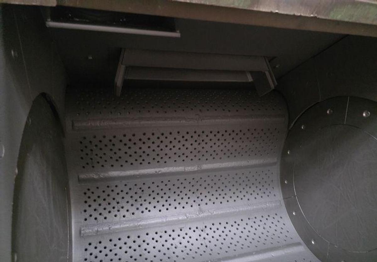 Used 6 CU FT GOFF MODEL #6BB RUBBER BELT TUMBLE TYPE BLAST MACHINE