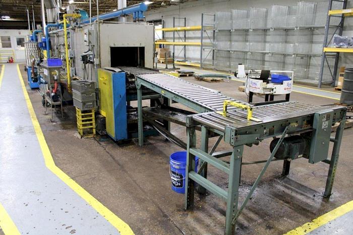 Used 4-Stage Continental Equipment Corp Gas Heat Stainless Steel Conveyor Washer w/ 18" X 15" H Opening