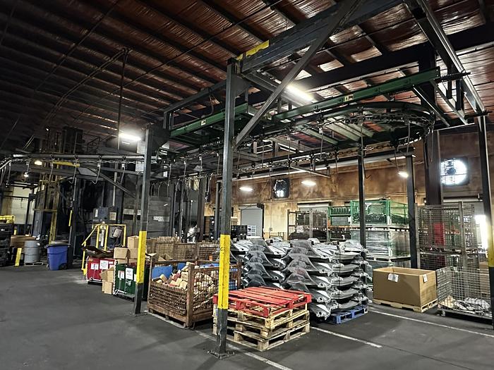 Used Blastec 8-wheel descaling machine Pass Thru Type Shot Blaster