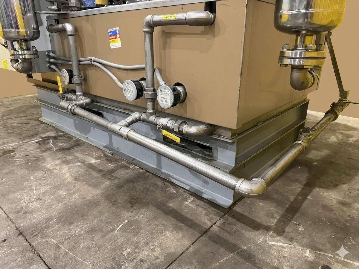 Used JENFAB STAINLESS MODEL # LJ 19" ROTARY DRUM WASH / RINSE/ DRY PARTS WASHER SYSTEM