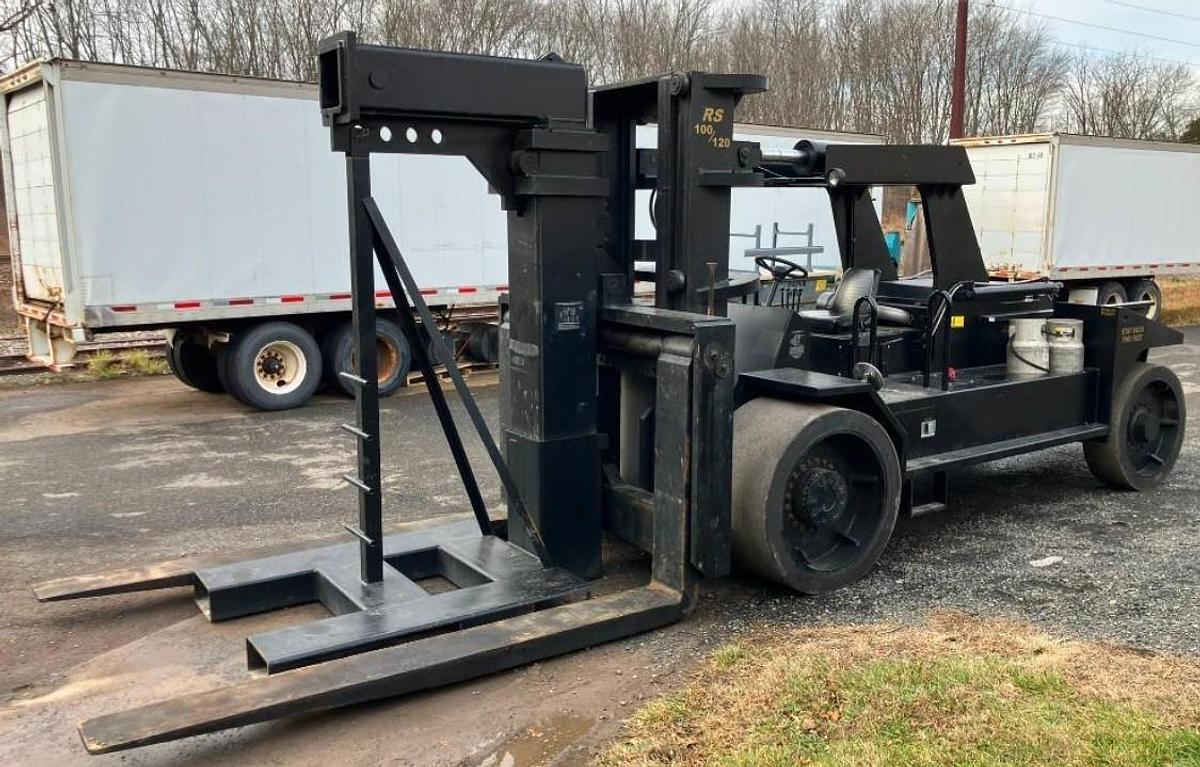 Used Bristol Rigger Special RS 100/120 120,000 LB. Cap. Propane/ Gas Forklift