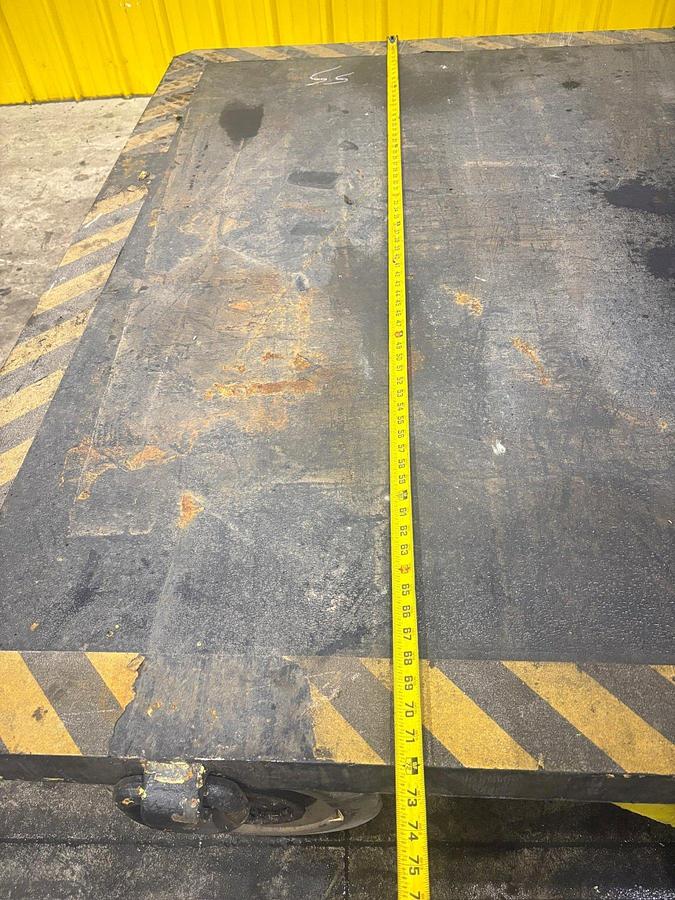 Used 60,000 LBS ALLEGHENY MATERIAL HANDLING INC MODEL #T600-USTA-8X TUGGER TRAILER DIE CART
