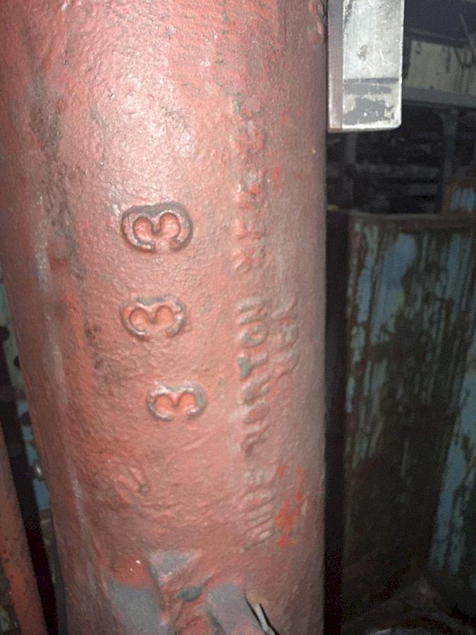 Used (2) 100 TON DUFF NORTON MODEL #144-CMJ AIR MOTOR JACKS, 30" LIFT