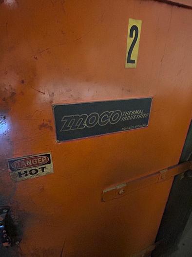 Used 850 DEGREE X 60" W X 144" L X 68" H MOCO DOUBLE DOOR GAS OVEN