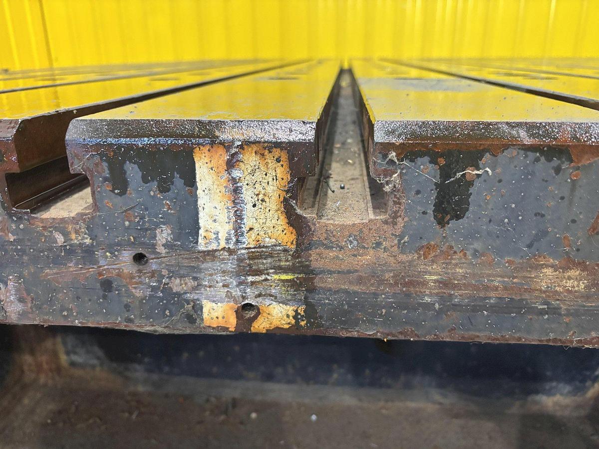 Used 15' x 8' T-Slotted Bolster Plate