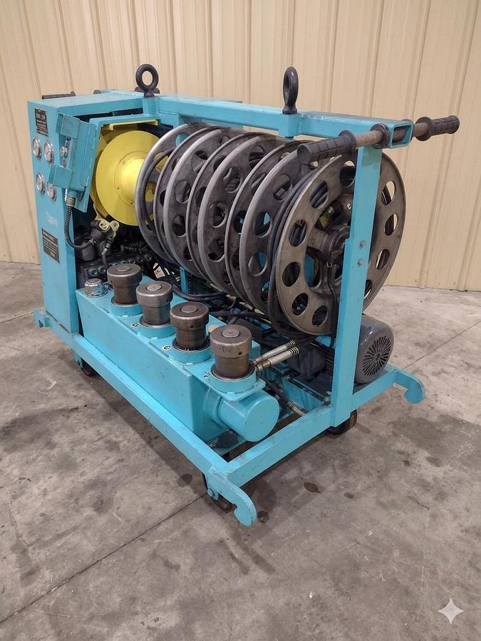 Used 40 TON MODERN HYDRAULICS 4 CYLINDER PORTABLE HYDRAULIC DIE SETTING & SEPARATING SYSTEM