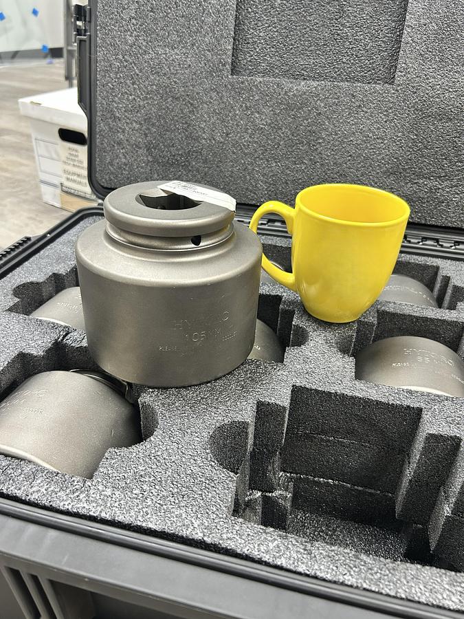 Used Hytorc 1-1/2" Drive Metric Socket Set - Size 60mm to 105mm