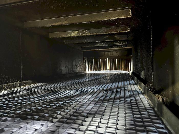 Used 3 STAGE X 36" X 18" WALSH MODEL #AOE286 STEEL MESH-BELT PASS-THROUGH STAINLESS WASHER