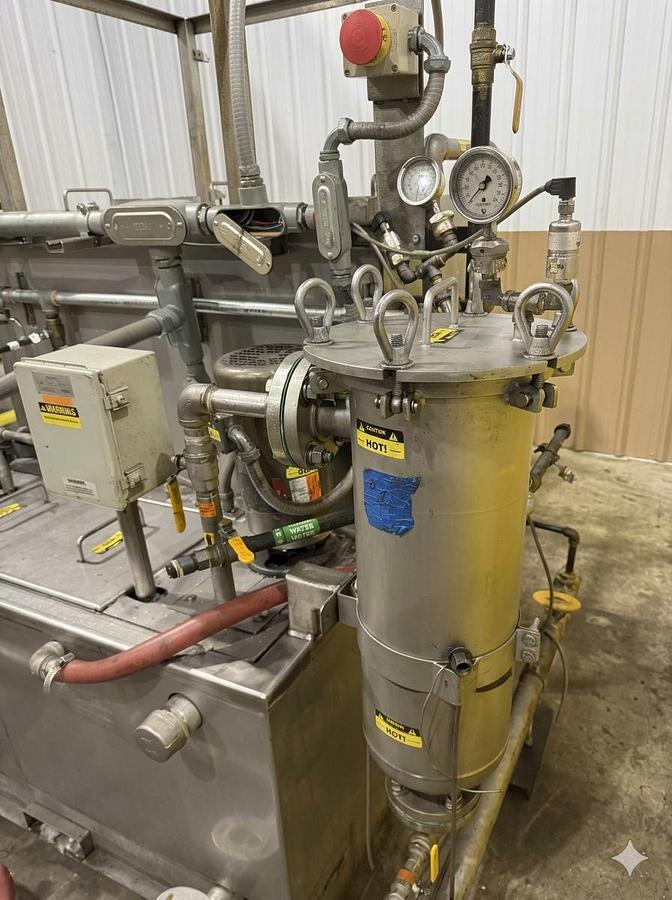 Used 2018 JENFAB STAINLESS MODEL #LJ 19" ROTARY DRUM WASH / RINSE / DRAY PARTS WASHER SYSTEM 