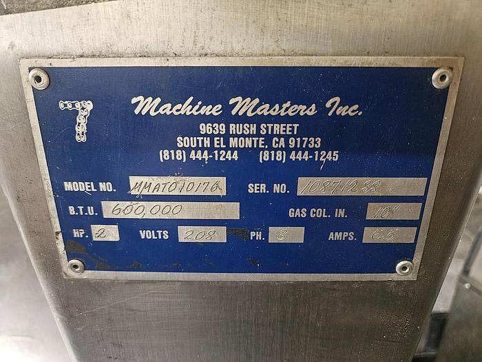 Used Machine Masters Corn Tortilla Line - Sheeter, Corn Oven, Cooling Conveyor & Counter-Stacker