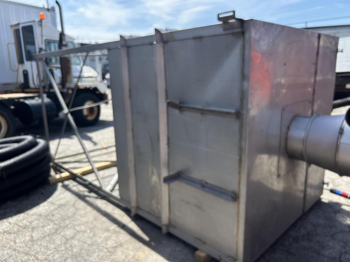 Used 1850 Gallon Stainless Steel Square Storage Tank