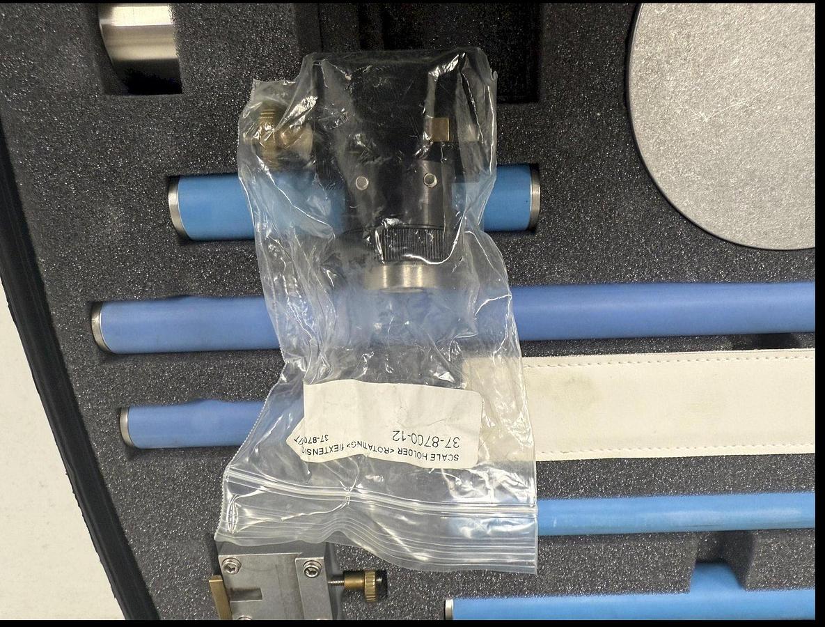 Used BRUNSON MODEL #6010 OPTICAL SCALE COMPONENTS, INCLUDING RULER & LEVEL