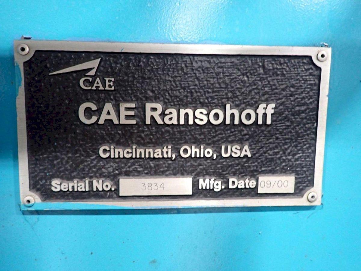 Used 24" x 24" RANSOHOFF 3-STAGE STEEL MESH CONVEYOR PASS THROUGH PARTS WASHER