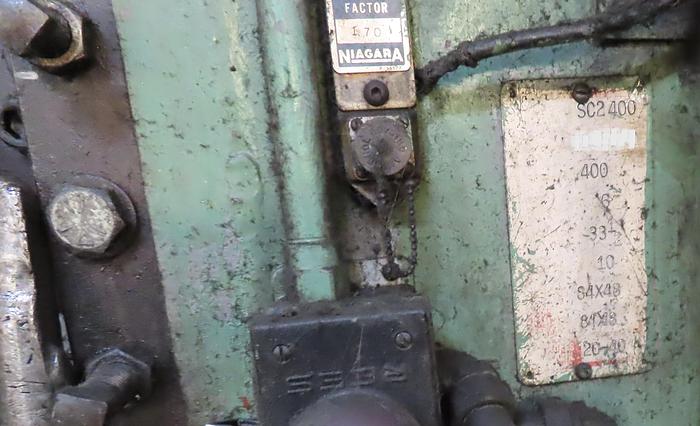 Used 400-TON BLISS STRAIGHT SIDE STAMPING PRESS, MODEL: SC2-400