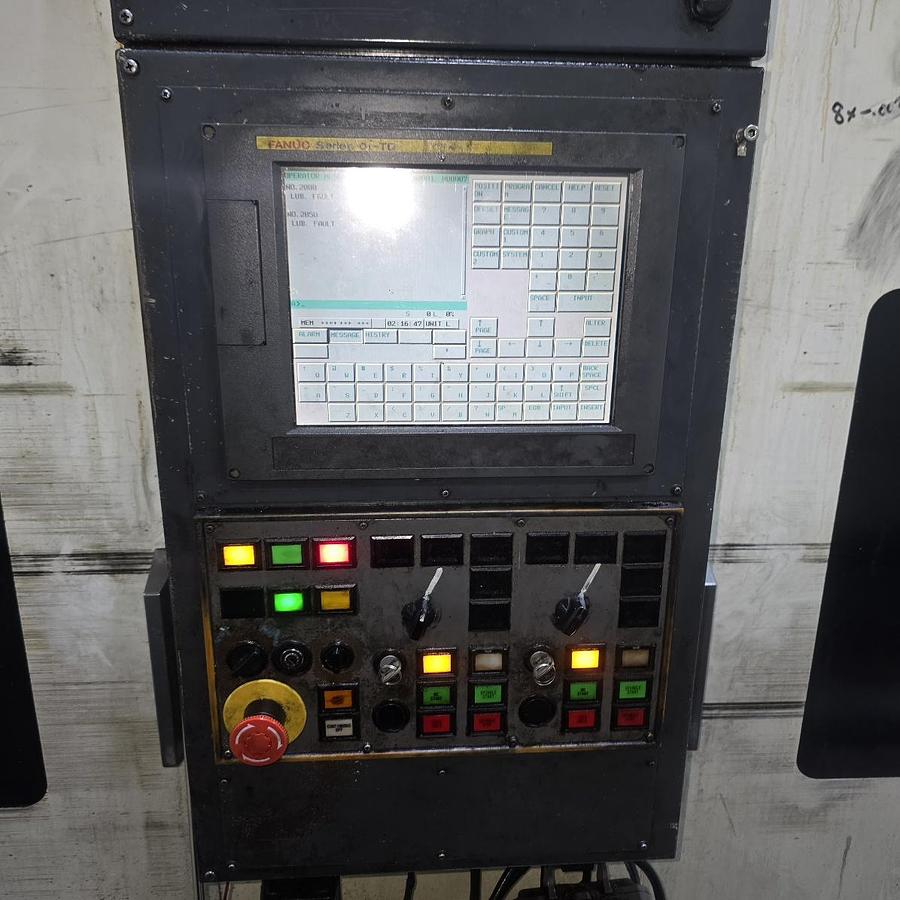 Used Fuji Model ANW-4100 Twin Spindle Twin Turret Ganty Load CNC Lathe