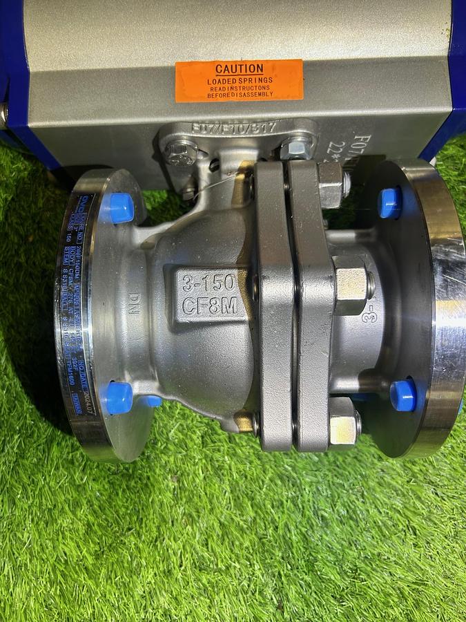 Used Ohio Valve Company OV125SR6H Pneumatic Actuator \& 150 PSI Valve Assembly (New)