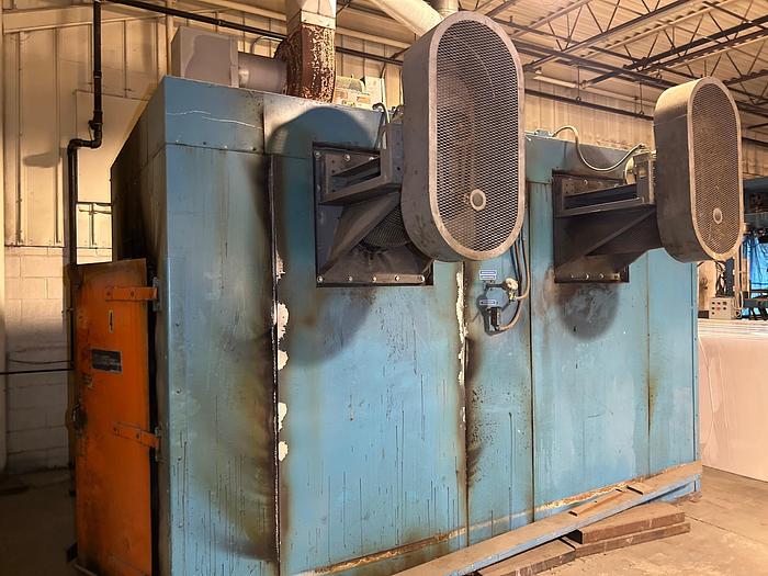 Used 850 DEGREE X 60" W X 144" L X 68" H MOCO DOUBLE DOOR GAS OVEN