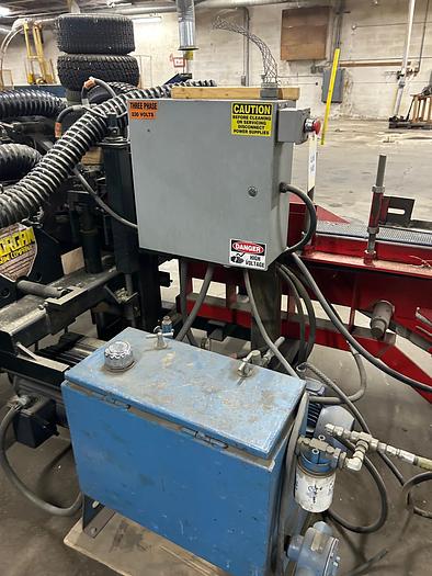 Used Morgan Multi-Head Re-Saw Pallet Making Saw