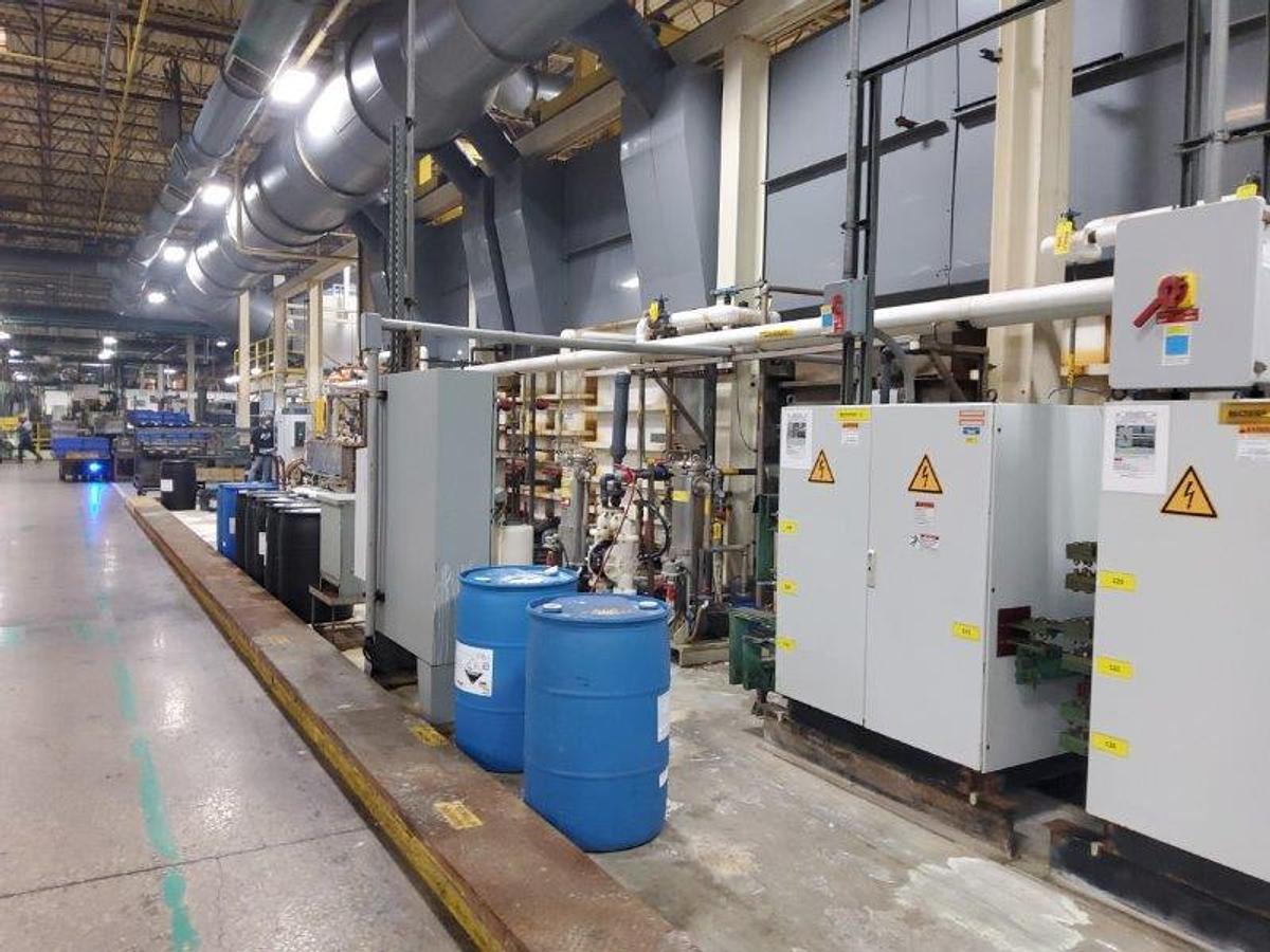 Used Price Walgren, Multi-Stage Zinc Nickle Plating Line