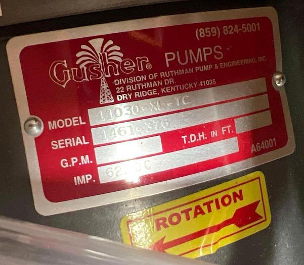 Used GUSHER 10 HP Pump Model: 11030-XL-TC 
